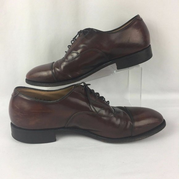 Johnston Murphy Optima Brown Leather Cap Toe Oxford Dress Shoes Mens 11 D/B USA main image 5